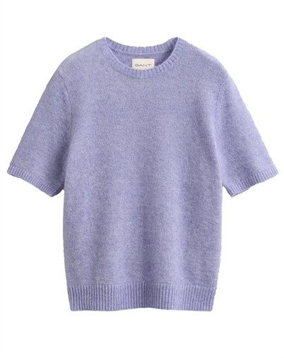 Gant - Alpaca Blend Kurzarmstrick - Misty Lavender